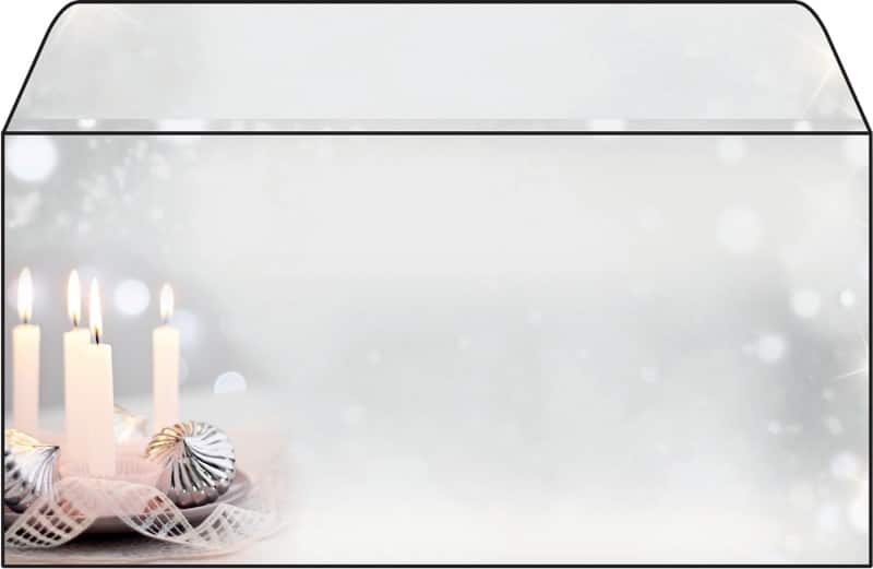 Sigel Briefumschläge DL 90 g/m² Grau, Silber 50 Stück