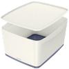 Leitz MyBox WOW Aufbewahrungsbox 18 L Weiß, Grau Kunststoff 31,8 x 38,5 x 19,8 cm