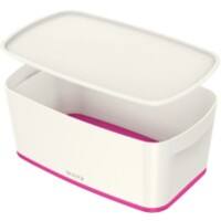 Leitz MyBox WOW Aufbewahrungsbox 5 L Weiß, Pink Kunststoff 31,8 x 19,1 x 12,8 cm