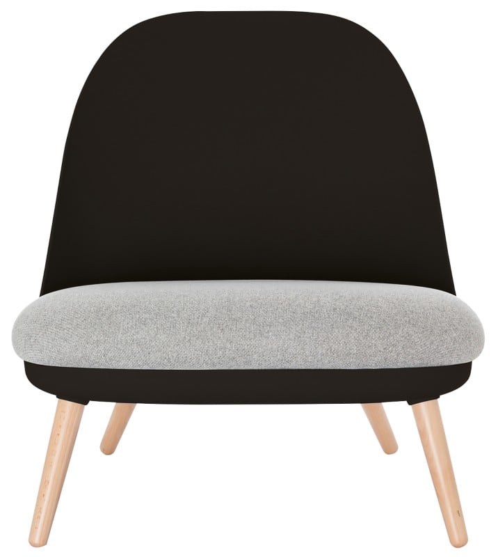 meet powered by PAPERFLOW Besucherstuhl Stoff Ohne Armlehnen Schwarz Cocoon