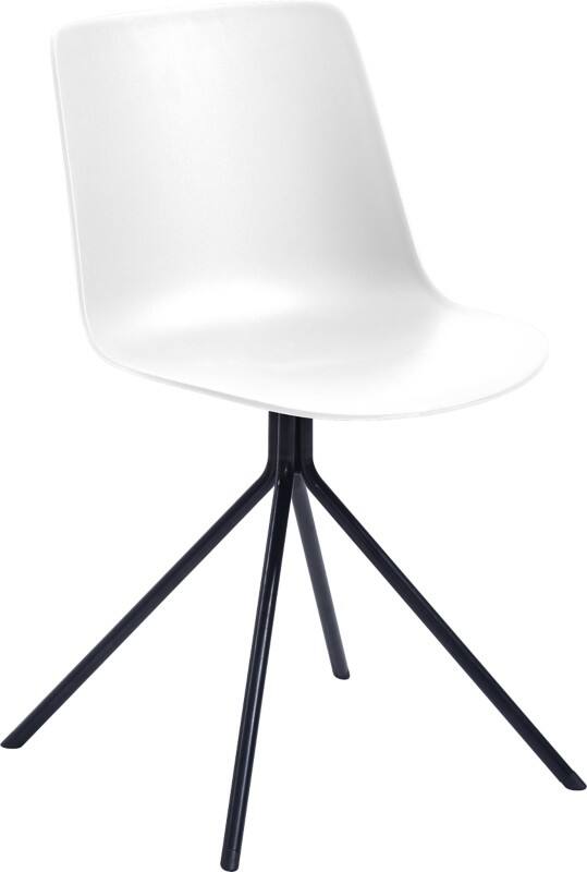 meet powered by PAPERFLOW Besucherstuhl Kunststoff Ohne Armlehnen Weiß DN  2 Stück