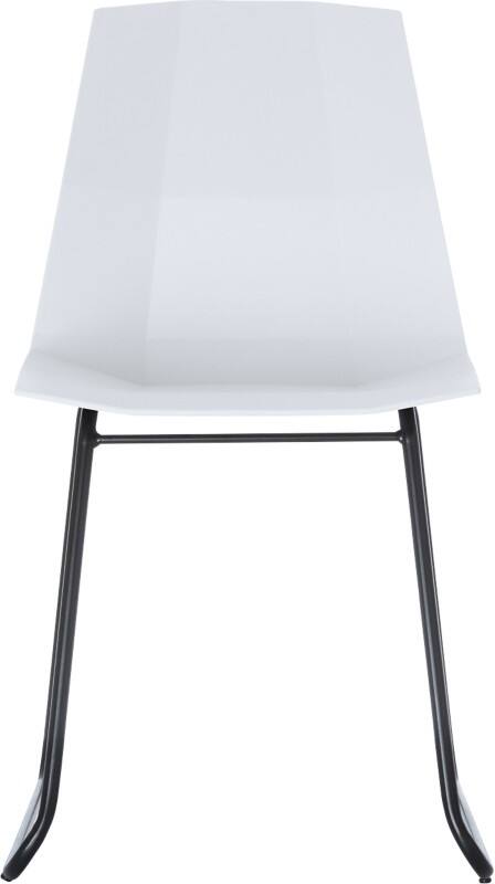 meet powered by PAPERFLOW Besucherstuhl Kunststoff Ohne Armlehnen Weiß CUBE  2 Stück à  g