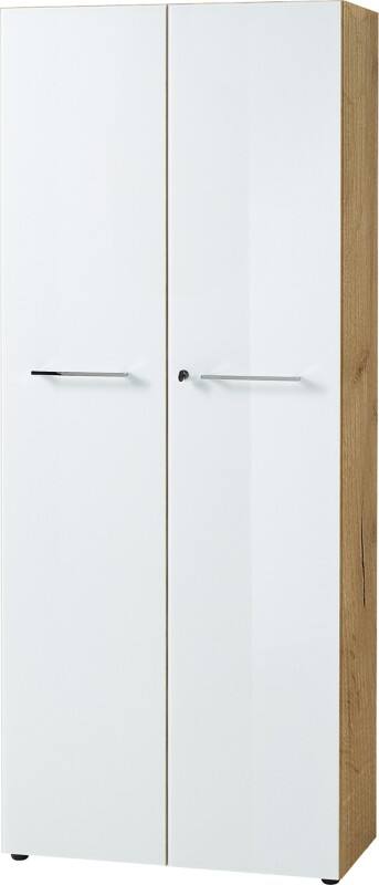 GERMANIA Aktenschrank 800 (B) x 370 (T) x 1.960 (H) mm Glas, Spanplatte