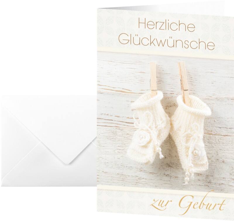 Sigel Glückwunschkarten Baby DS040 DIN A6 220 g/m² Sortiert 10 Stück