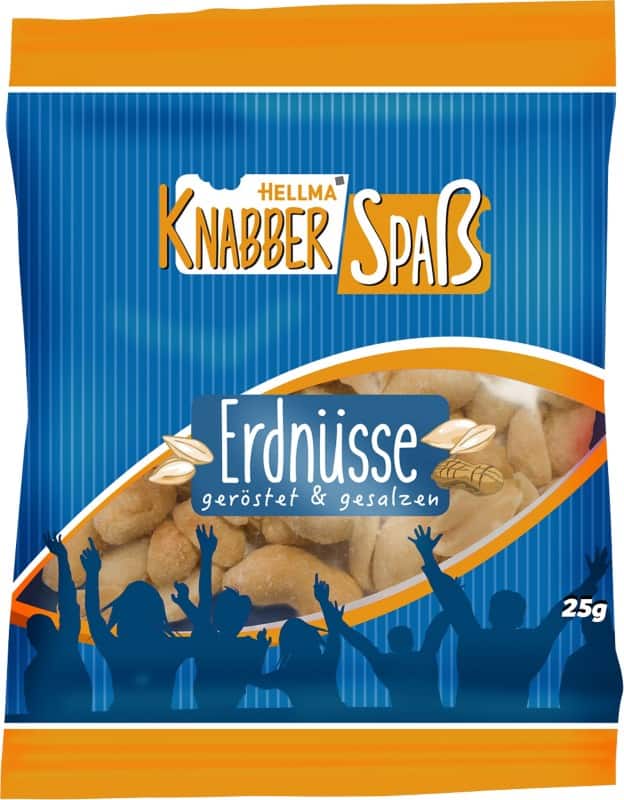 Hellma Geröstete Erdnüssse 100 Stück à 25 g