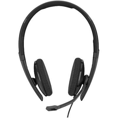EPOS Sennheiser SC 160 USB-A Kabelgebundenes Headset Over-the-Head Style mit Noise-Cancelling-Mikrofon Schwarz