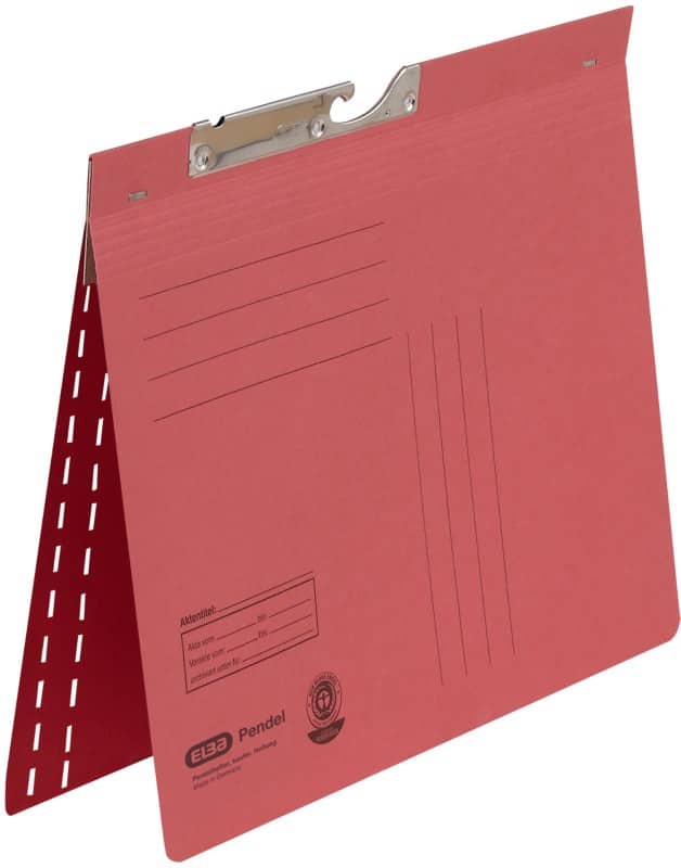 ELBA Pendelmappe DIN A4 V-Boden Rot