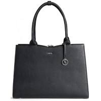 SOCHA Damen Laptoptasche Straight Line Black 15.6 " Kunstleder Schwarz 42 x 13 x 31,5 cm