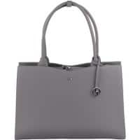 SOCHA Damen Laptoptasche Straight Line Mud 15.6 " Kunstleder Hellgrau 42 x 13 x 31,5 cm