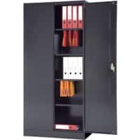 Realspace Schrank Hoch Schwarz 920 x 450 x 1.950 mm