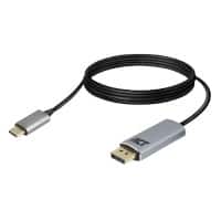 Act AC7035 1 x USB C Stecker auf 1 x Display Port Female Anschlusskabel 1,8 m Grau