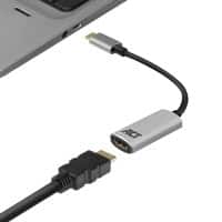 Act AC7010 1 x USB C Stecker auf 1 x HDMI Weiblich Adapter 0,15 m Grau
