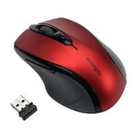 Kensington Pro Fit Kabellose Ergonomische Mid-Size Maus K72422WW Optisch Für Rechtshänder USB-A Nano Receiver Rot