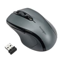 Kensington Pro Fit Kabellose Ergonomische Mid-Size Maus K72423WW Optisch Für Rechtshänder USB-A Nano Receiver Grau