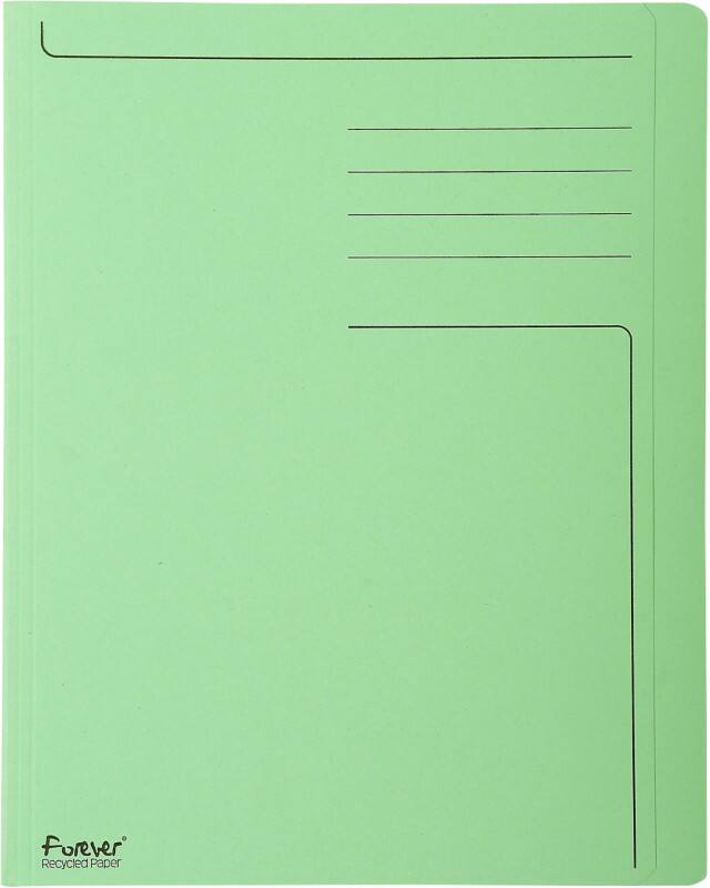 Exacompta Forever Aktendeckel DIN A4 Grün Manila Recycelt 100% 280 g/m² 100 Stück