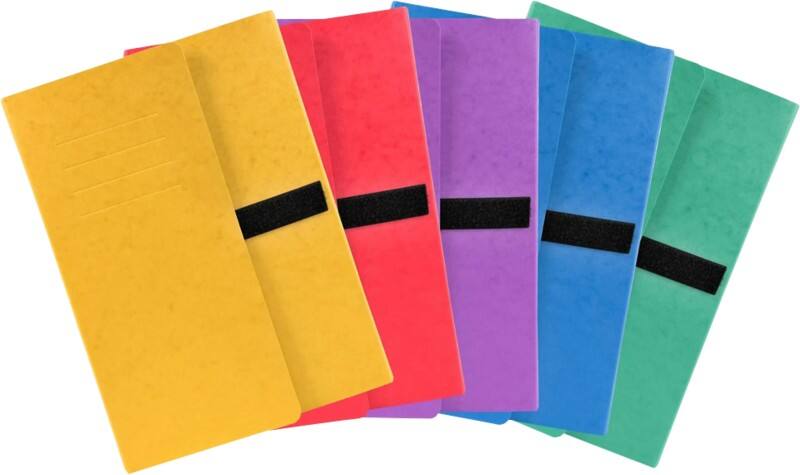 Exacompta Dokumentenmappe 740E DIN A4 Pappkarton 24 (B) x 32 (H) cm Farbig sortiert 10 Stück