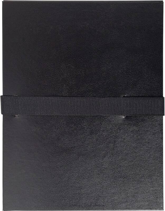 Exacompta Dokumentenmappe 2641E DIN A4 Schwarz Vinylbeschichtetes Papier 24 x 32 cm 10 Stück
