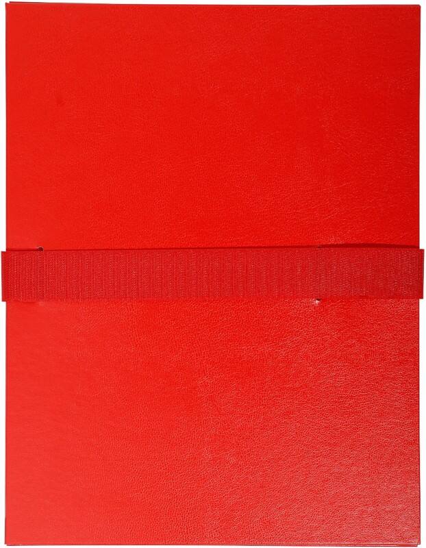 Exacompta Dokumentenmappe 2645E DIN A4 Rot Vinylbeschichtetes Papier 24 x 32 cm 10 Stück
