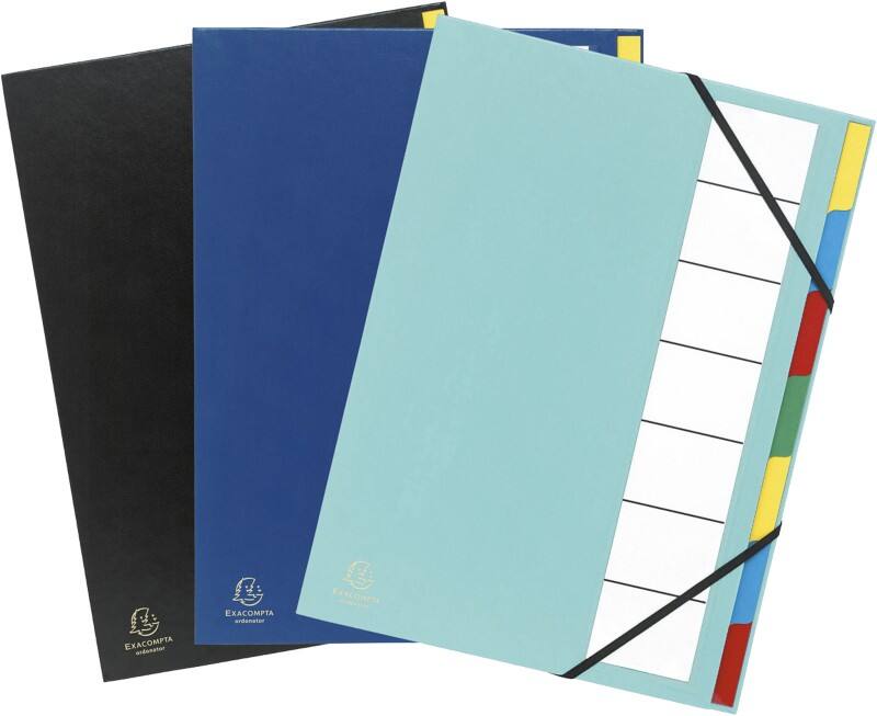 Exacompta Ordnungsmappe 55320E DIN A4 Farbig Sortiert Polypropylen 23,5 x 33,5 cm 6 Stück