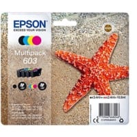 Epson 603 Original Tintenpatrone C13T03U64010 Schwarz, Cyan, Magenta, Gelb Multipack 4 Stück