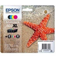 Epson 603XL Original Tintenpatrone C13T03A64010 Schwarz, Cyan, Magenta, Gelb Multipack 4 Stück