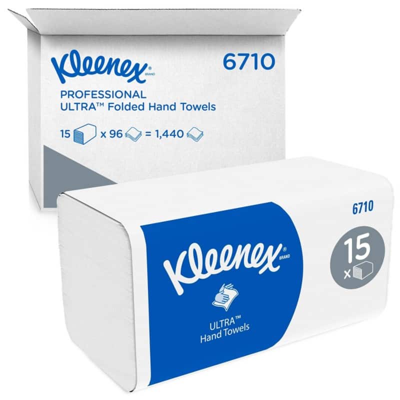 Kleenex Ultra Papierhandtücher V-falz (zick-zack) Weiß 3-lagig 6710 15 Stück à 96 Blatt