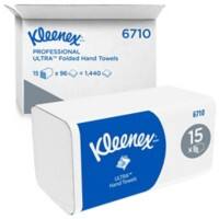 Kleenex Ultra Papierhandtücher V-falz (zick-zack) Weiß 3-lagig 6710 15 Stück à 96 Blatt
