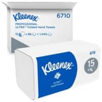 Kleenex Ultra Falthandtücher V-falz Weiß 3-lagig 6710 15 Stück à 96 Blatt