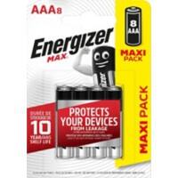 Energizer AAA Alkali-Batterien Max LR03 1,5 V 8 Stück