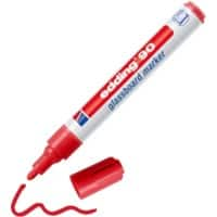 edding 90 Whiteboard-Marker Rot Mittel Rundspitze 2 - 3 mm