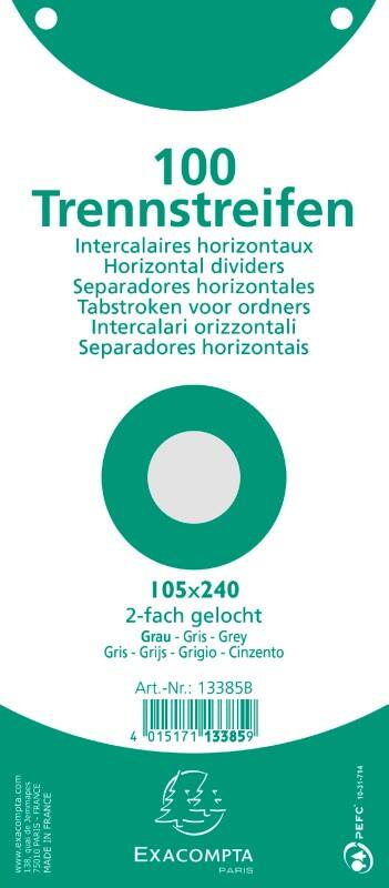 Exacompta Register Spezial Grau Pappkarton 2 Löcher 13385B 1200 Stück