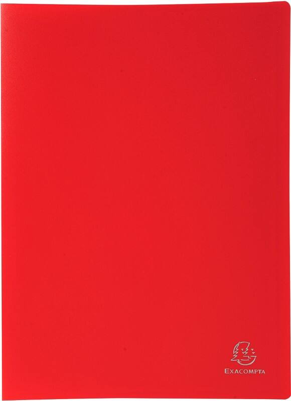 Exacompta Präsentationsmappe Opak 8555E Rot Polypropylen 12 Stück