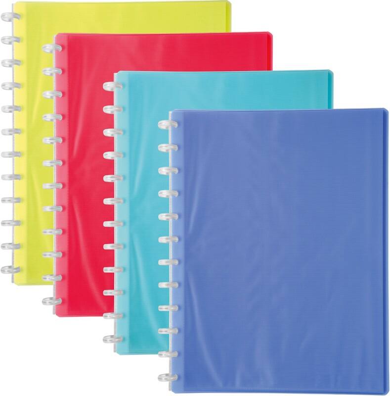 Exacompta Präsentationsmappe Linicolor 56277E Farbig Sortiert Polypropylen 4 Stück