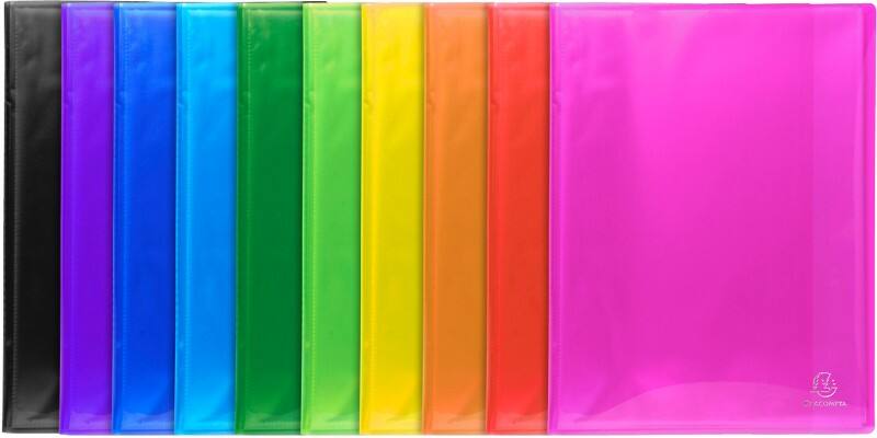 Exacompta Präsentationsmappe Iderama 85470E Farbig Sortiert Polypropylen 8 Stück