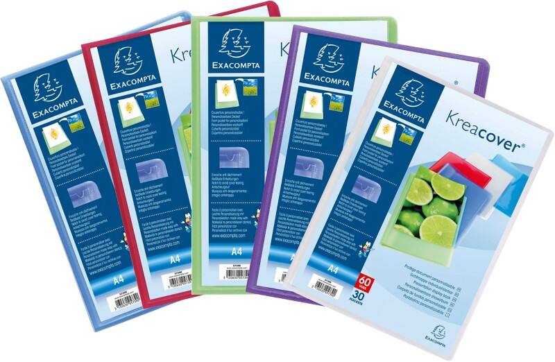 Exacompta Präsentationsmappe Kreacover 5759E Farbig Sortiert Polypropylen 8 Stück