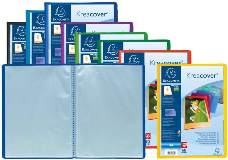 Exacompta Präsentationsmappe Kreacover 5790E Farbig Sortiert Polypropylen 8 Stück