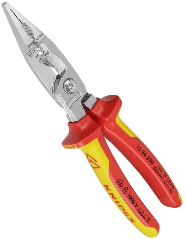 KNIPEX 13 86 200 Elektro-Installationszange VDE-geprüft