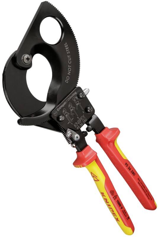 Knipex Kabelschneider(Ratschenprinzip) 95 36 280 VDE-geprüft