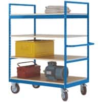 Manuflex VARIMOBIL Mobiler Etagenwagen 4 Fachböden 500 kg 700 x 1.530 x 1.730 mm Brillantblau