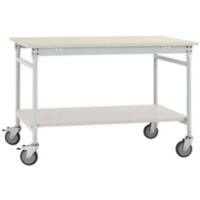 Manuflex Basis Mobiler Beistelltisch UDL 1.000 x 600 x 850 mm