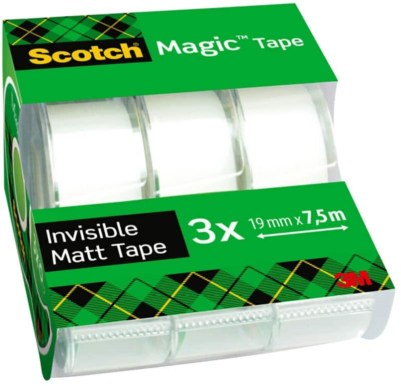 Scotch Klebeband Scotch Magic Transparent 19 mm (B) x 7,5 m (L) 3 Rollen