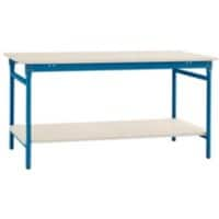 Manuflex Stationär Beistelltisch Melamin 1.3 BASIS Brillantblau 750 x 500 x 780 mm