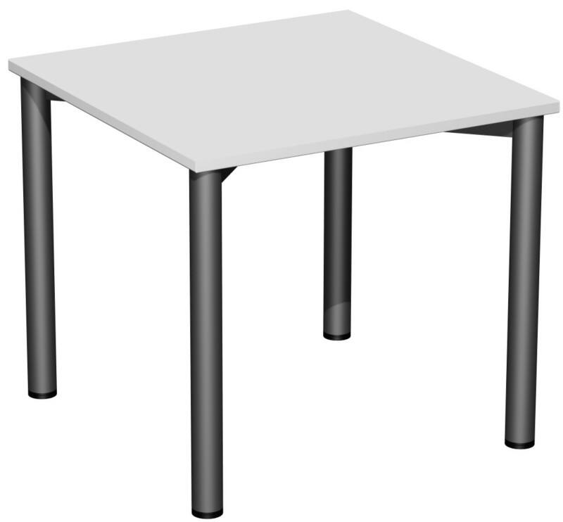 Speed Office Schreibtisch Rechteckig Hellgrau 800 (B) x 800 (T) x 720 (H) mm MFC (Melaminbeschichtete Spanplatte)