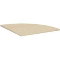 4 Fuß Flex Verkettungsplatte Viertelkreis 90° inkl. Verkettungsmaterial, 800x800, Ahorn