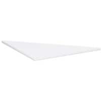 4 Fuß Flex Verkettungsplatte Dreieck 90°, inkl. Verkettungsmaterial, 800x800x, Weiß