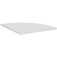 4 Fuß Flex Verkettungsplatte Viertelkreis 90° inkl. Verkettungsmaterial, 800x800, Lichtgrau