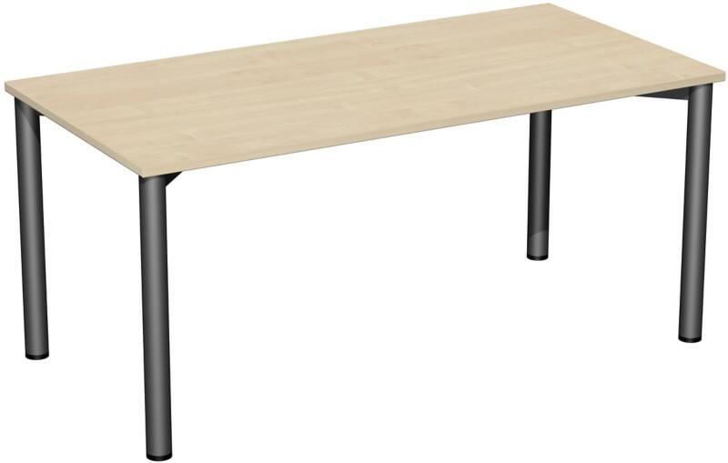 Speed Office Schreibtisch Rechteckig Ahorn 1.600 (B) x 800 (T) x 720 (H) mm MFC (Melaminbeschichtete Spanplatte)