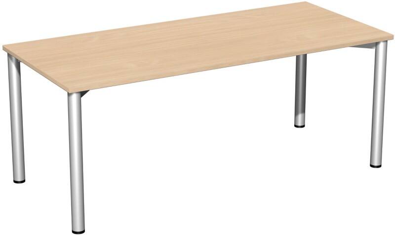 Speed Office Schreibtisch Rechteckig Buche 1.800 (B) x 800 (T) x 720 (H) mm MFC (Melaminbeschichtete Spanplatte)