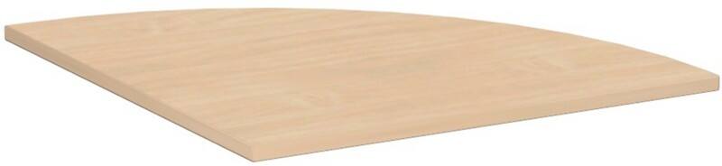 4 Fuß Flex Verkettungsplatte Viertelkreis 90° inkl. Verkettungsmaterial, 800x800, Buche