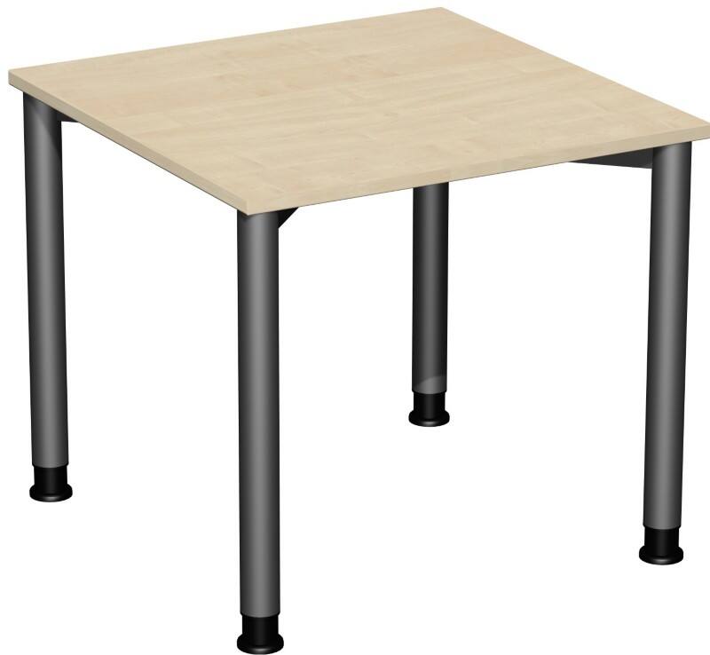 Speed Office Schreibtisch Rechteckig Ahorn 800 (B) x 800 (T) x 800 (H) mm MFC (Melaminbeschichtete Spanplatte)